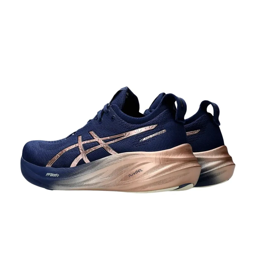 ASICS Womens Gel-Nimbus 26 Platinum High-Performance Running Shoes for Ultimate Comfort and Support