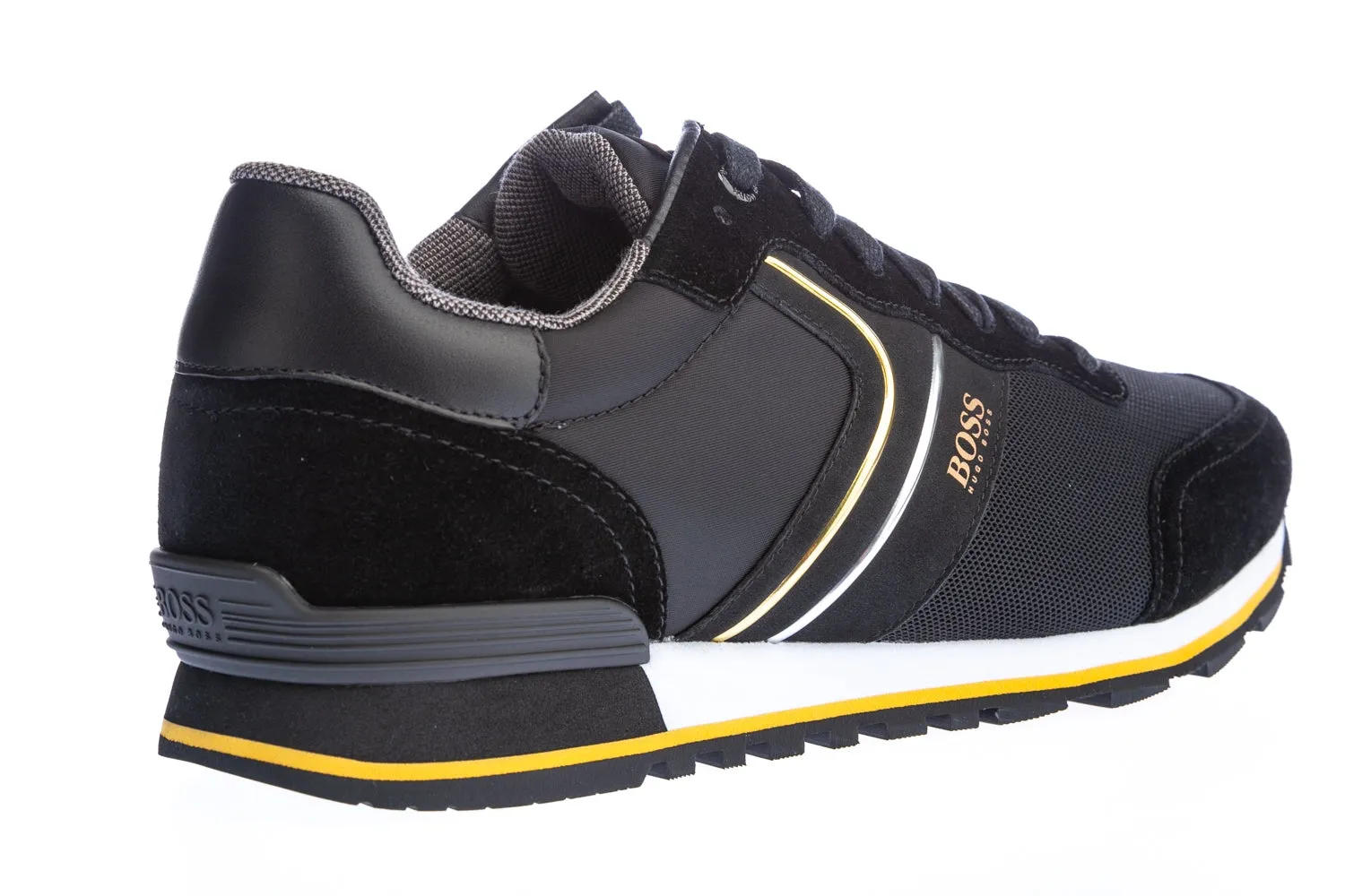 BOSS Parkour_Runn Trainer in Black & Gold