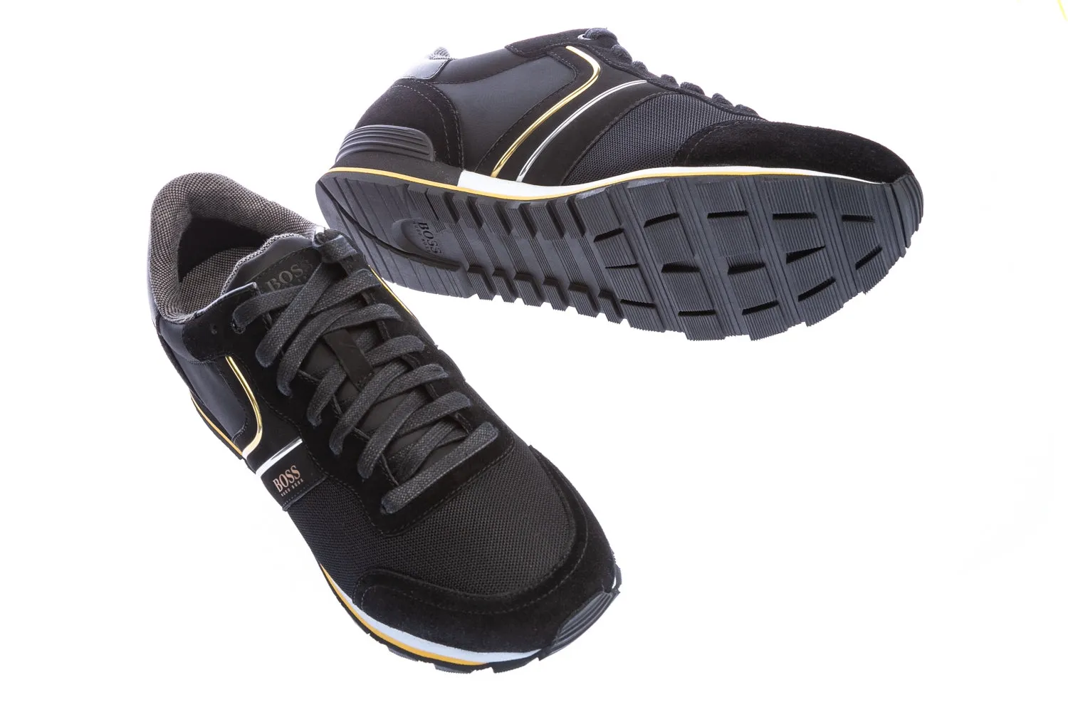 BOSS Parkour_Runn Trainer in Black & Gold