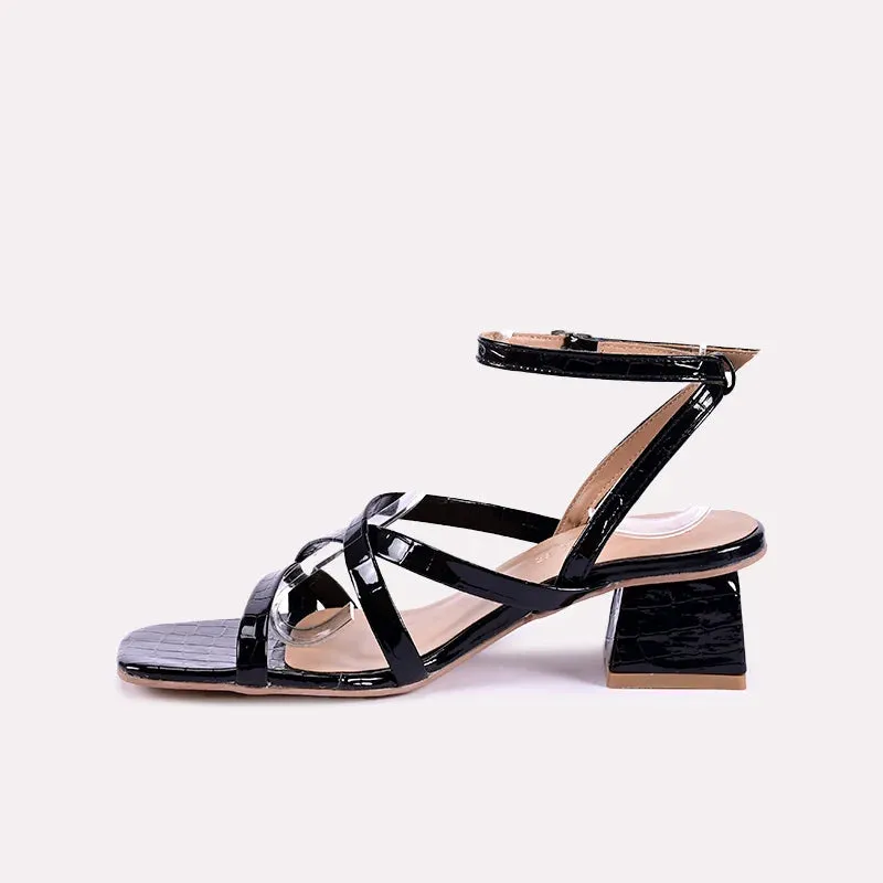 Cassandra Black Casual Sandals 0421239