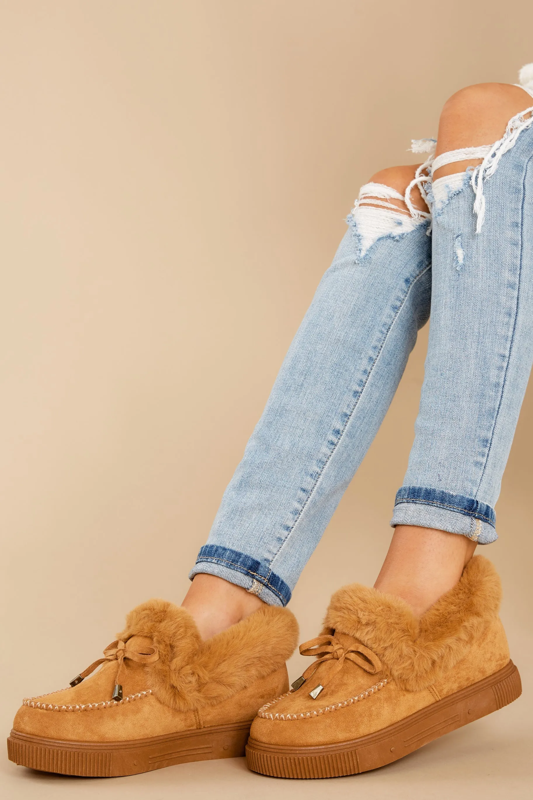 Cozy Steps Camel Moccasins