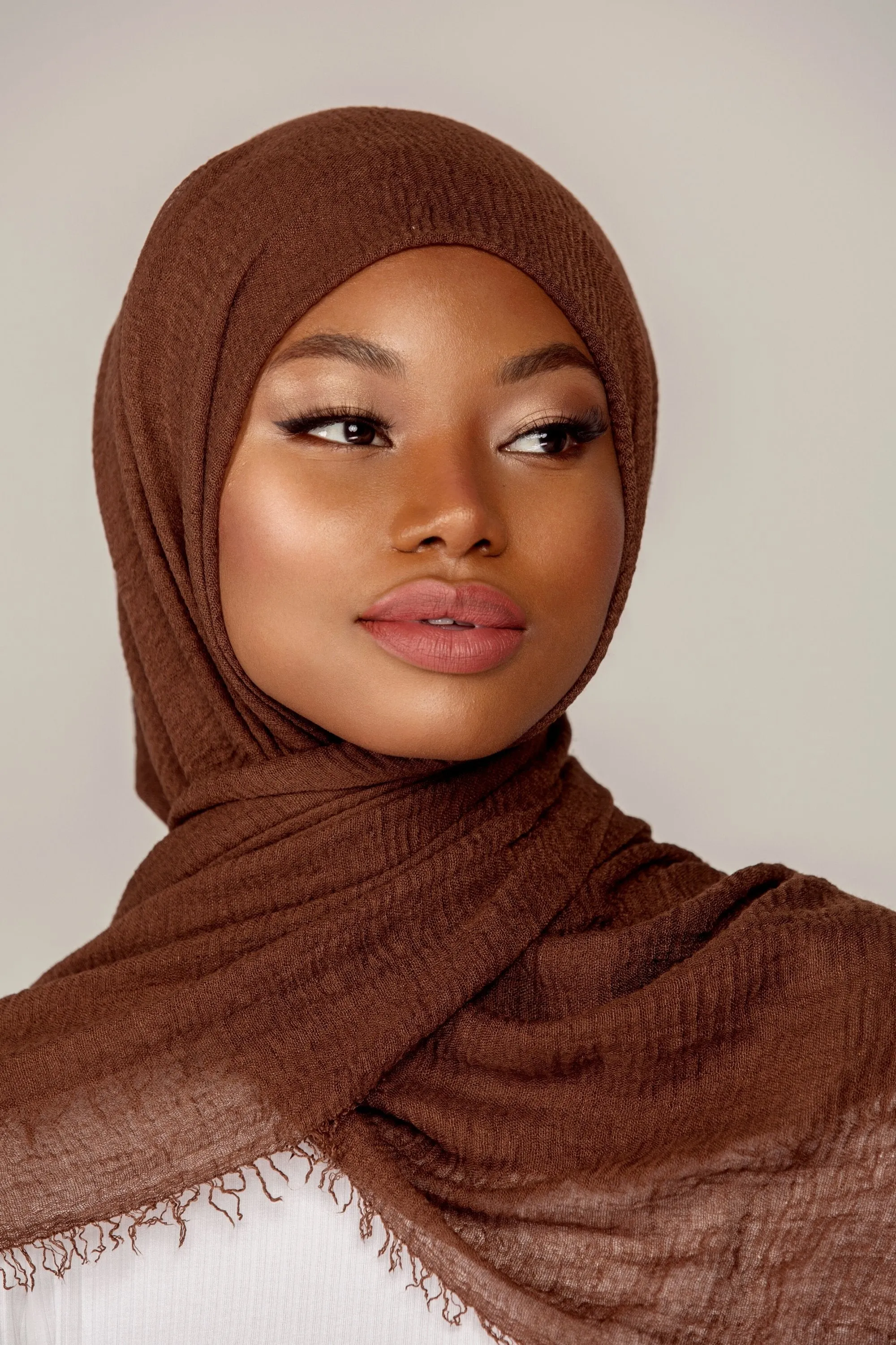 Everyday Crinkle Hijab - Sepia