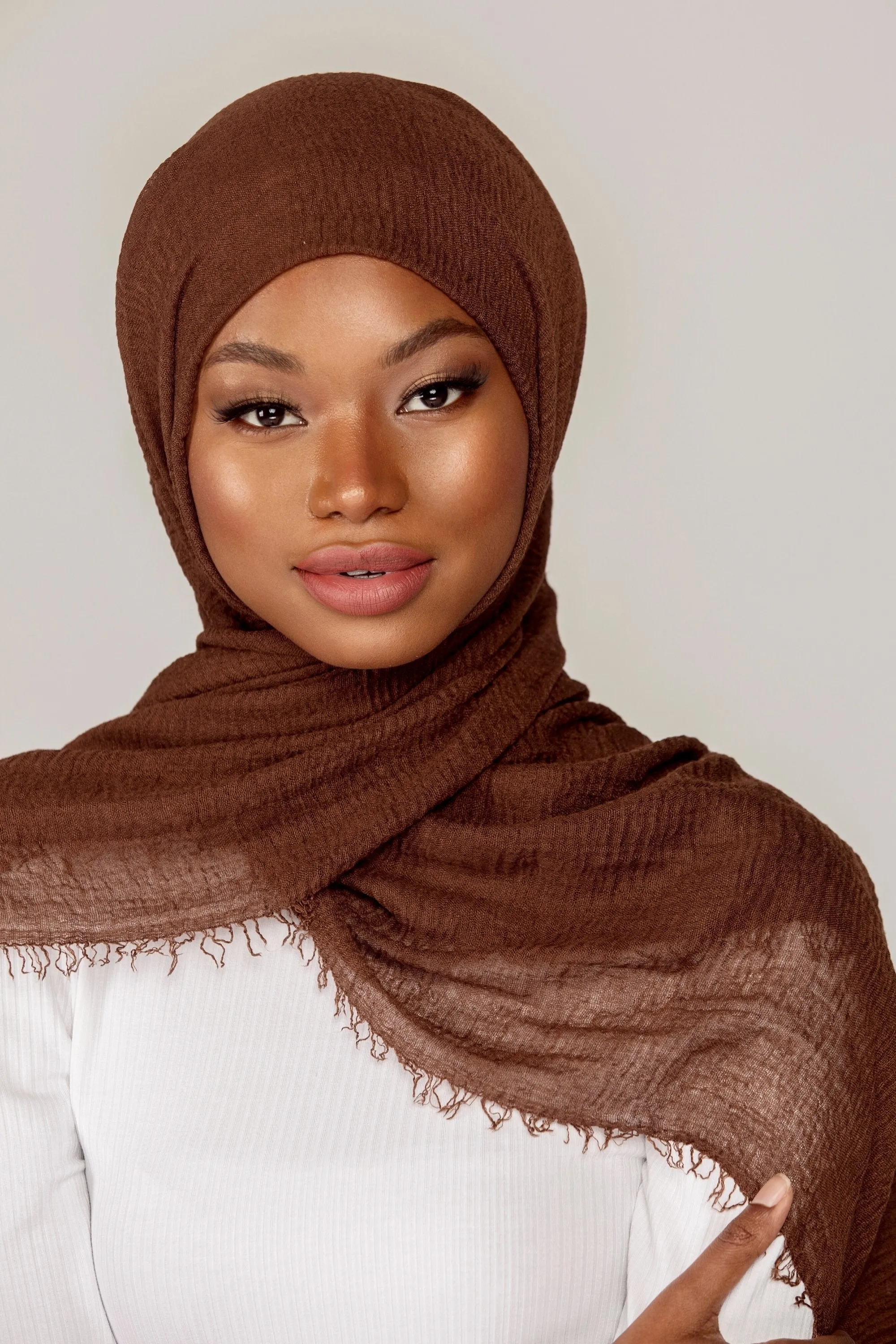 Everyday Crinkle Hijab - Sepia