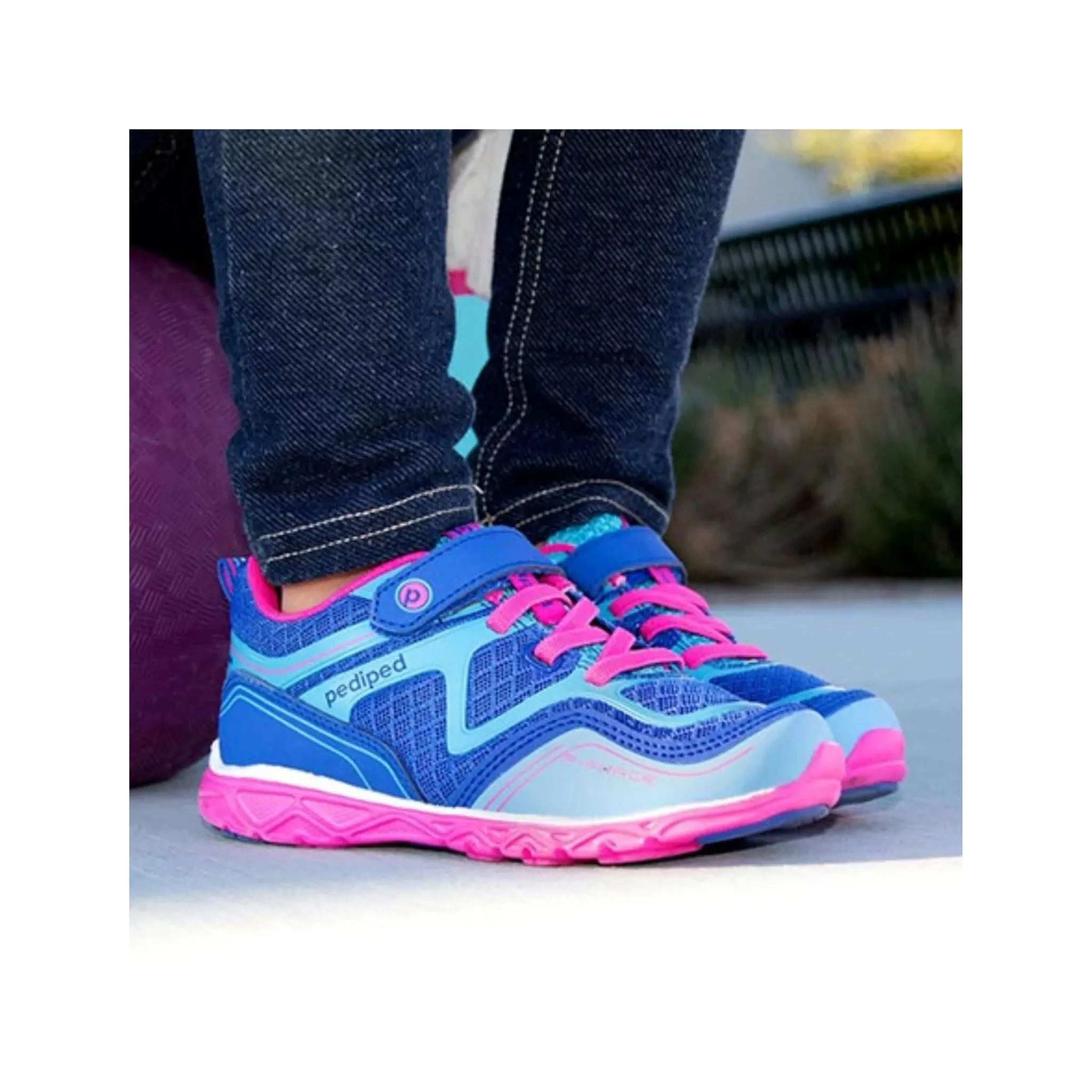 Flex Force Navy Fuchsia Athletic Shoes