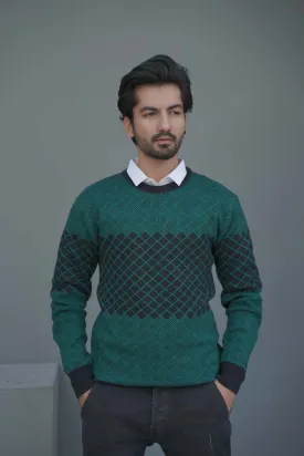 Green Jacquard Sweater