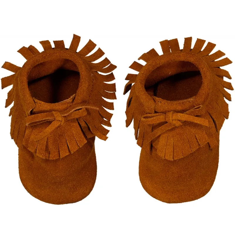 LL Apache Cognac Leather Skin Mocs