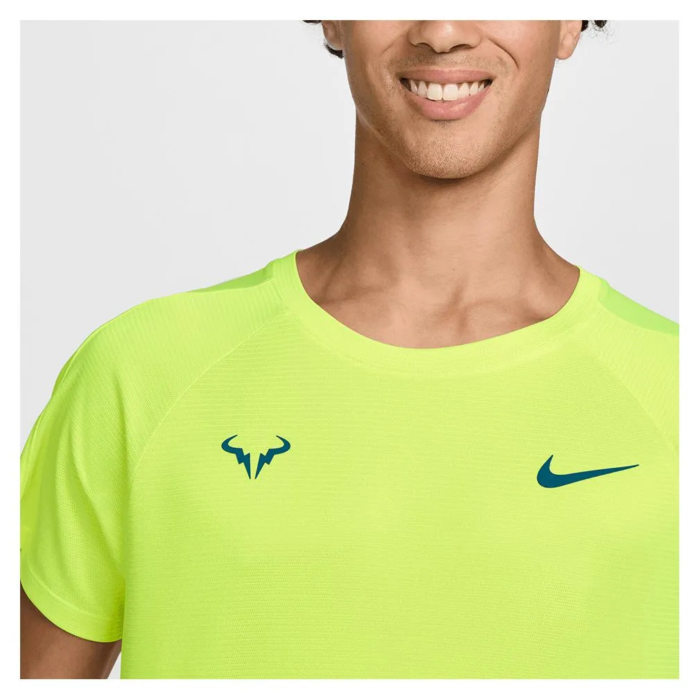 Mens Rafa Dri-Fit Challenger Short Sleeve Tennis Top