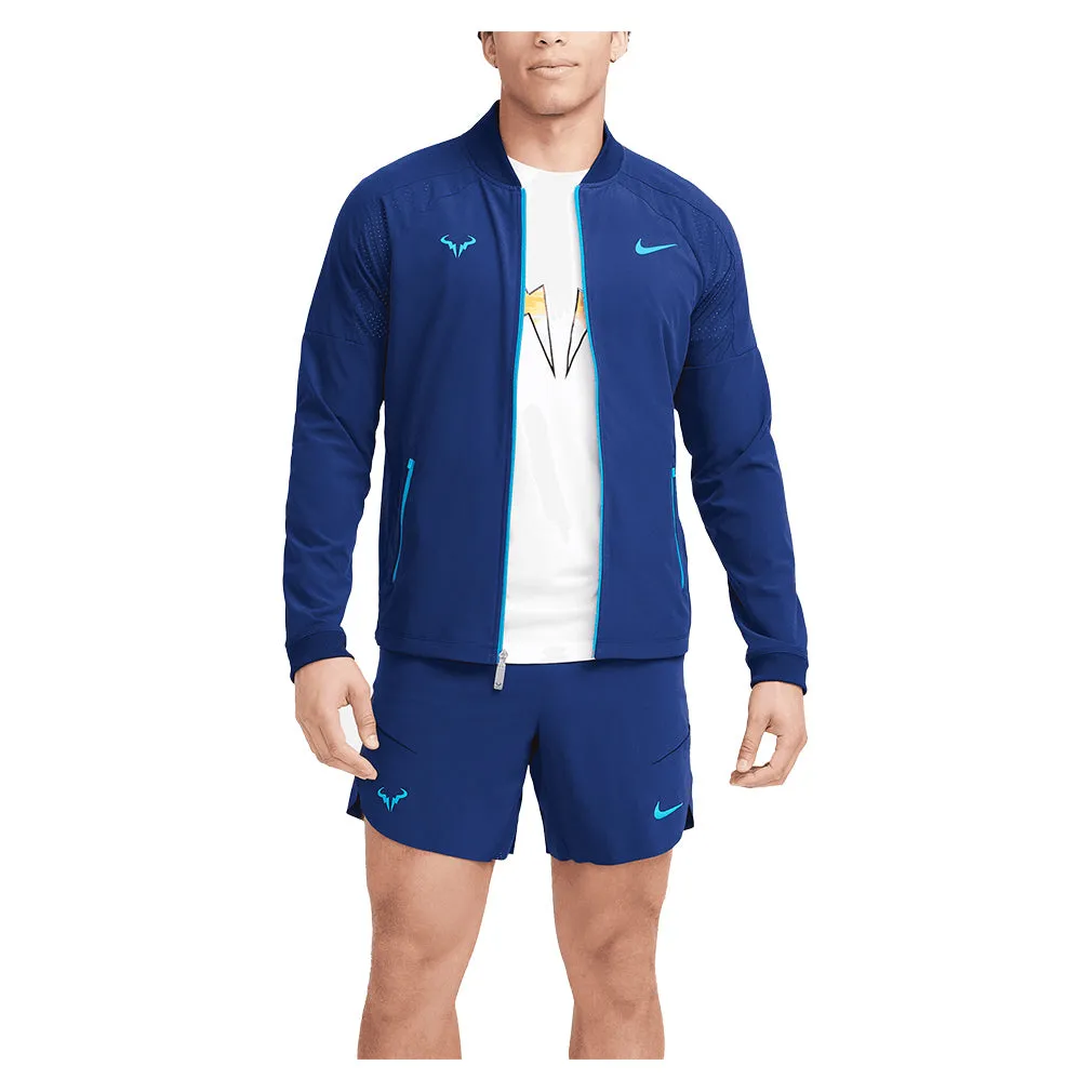 Men`s Rafa Dri-FIT Tennis Jacket Blue Void and Laser Blue