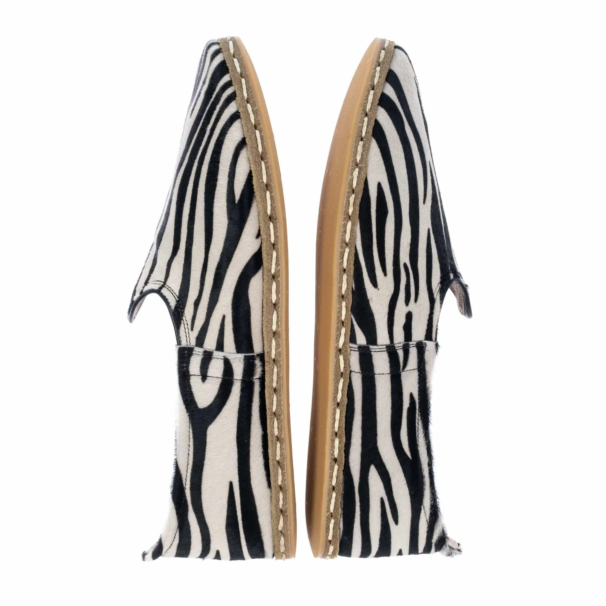 Men's Zebra Slip On Shoes