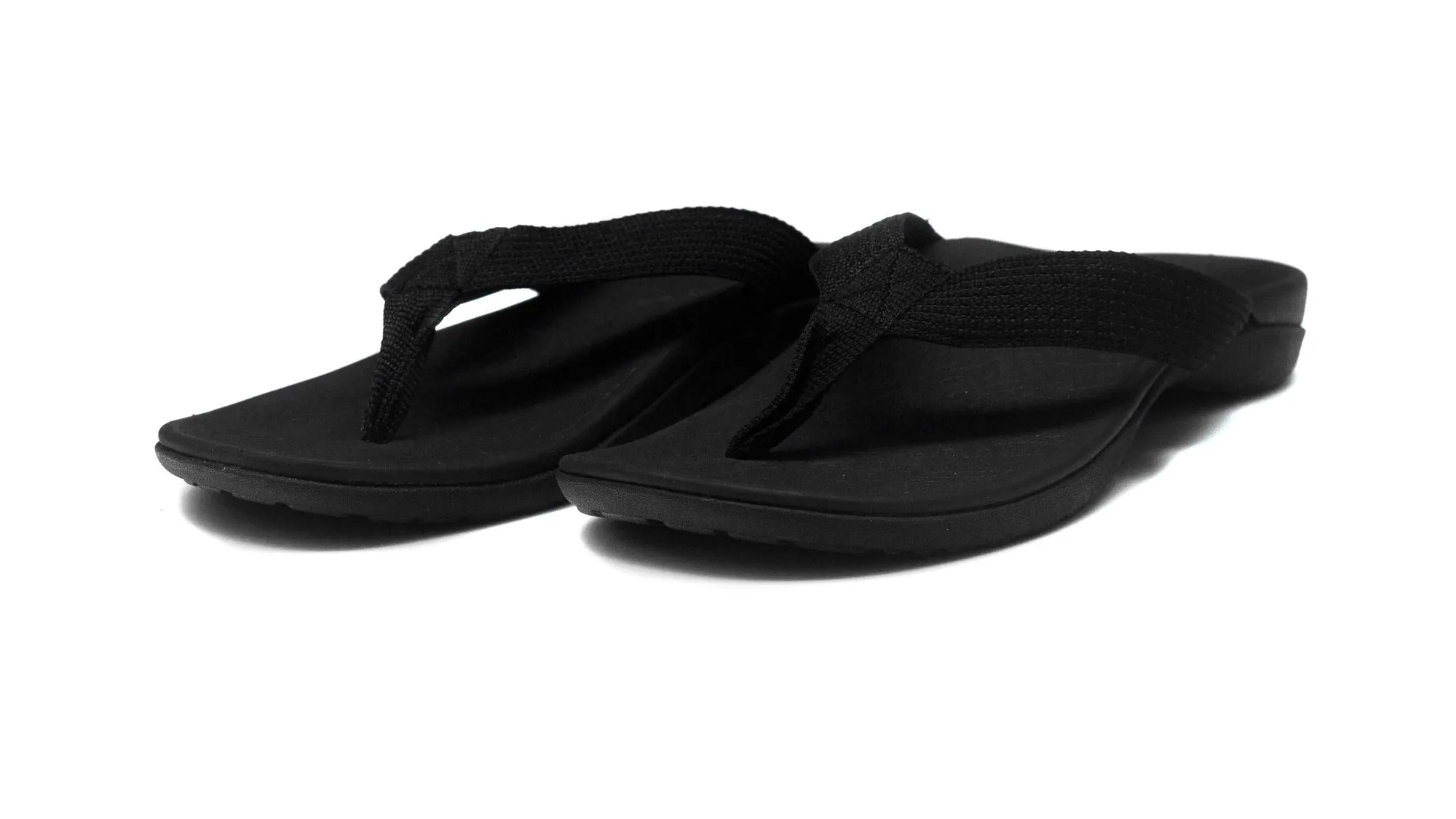 Premium Orthotic Black Flip Flops