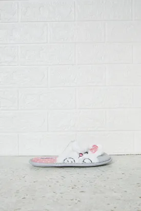 Senior Girls Grey Bunny Slipper