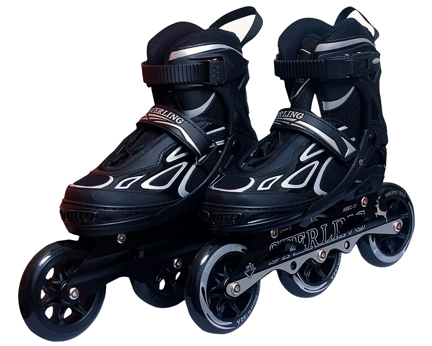 Sterling Adjustable Shield professional Three Wheel In-line Skates Inliners