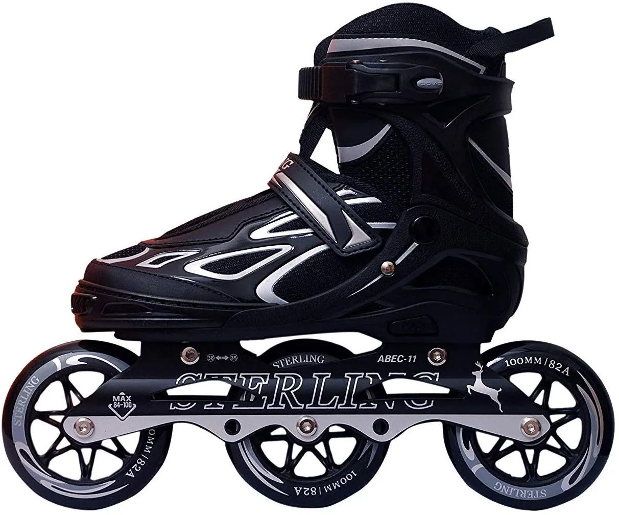 Sterling Adjustable Shield professional Three Wheel In-line Skates Inliners