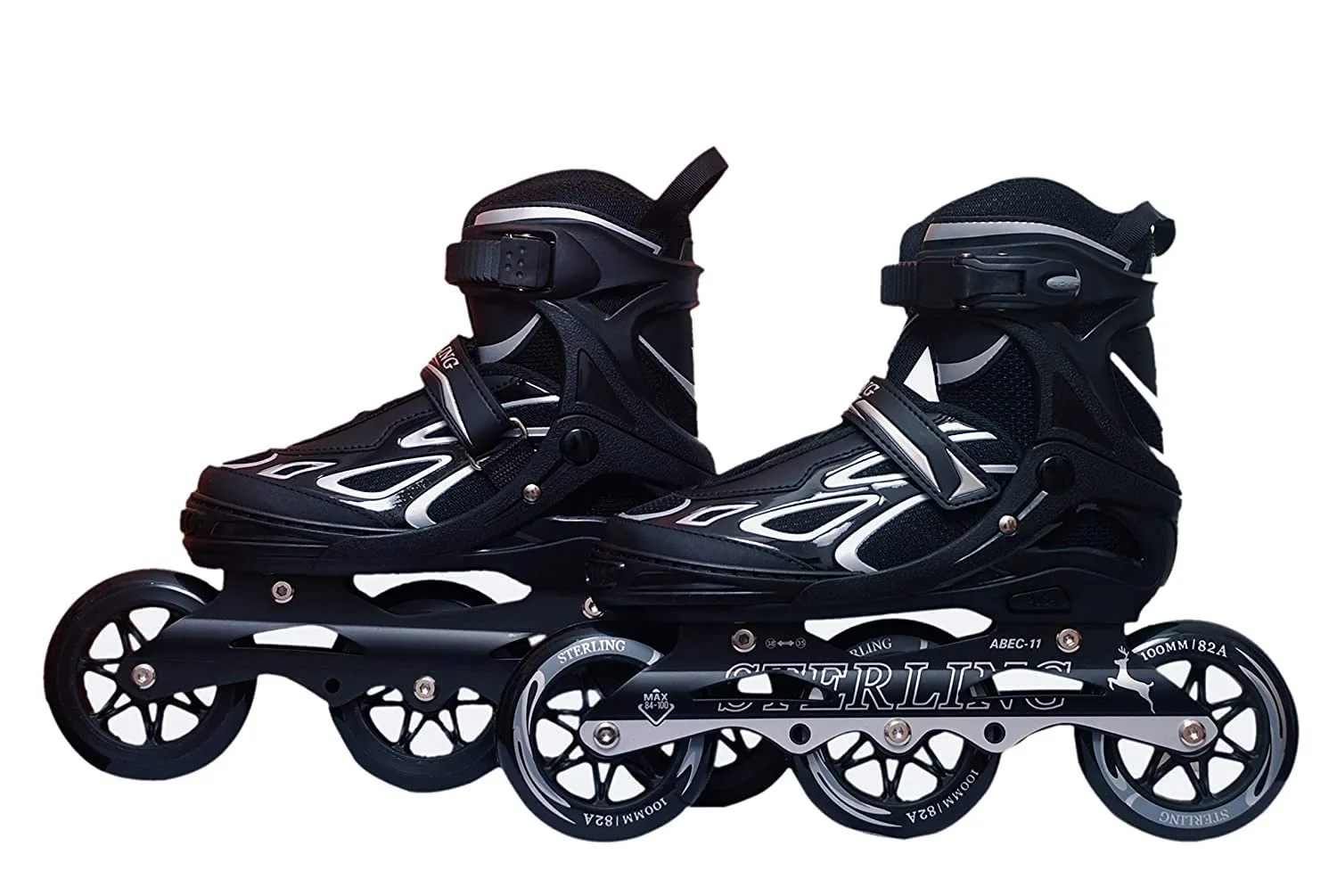 Sterling Adjustable Shield professional Three Wheel In-line Skates Inliners