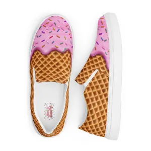 Strawberry Ice Cream Women’s slip-on shoes