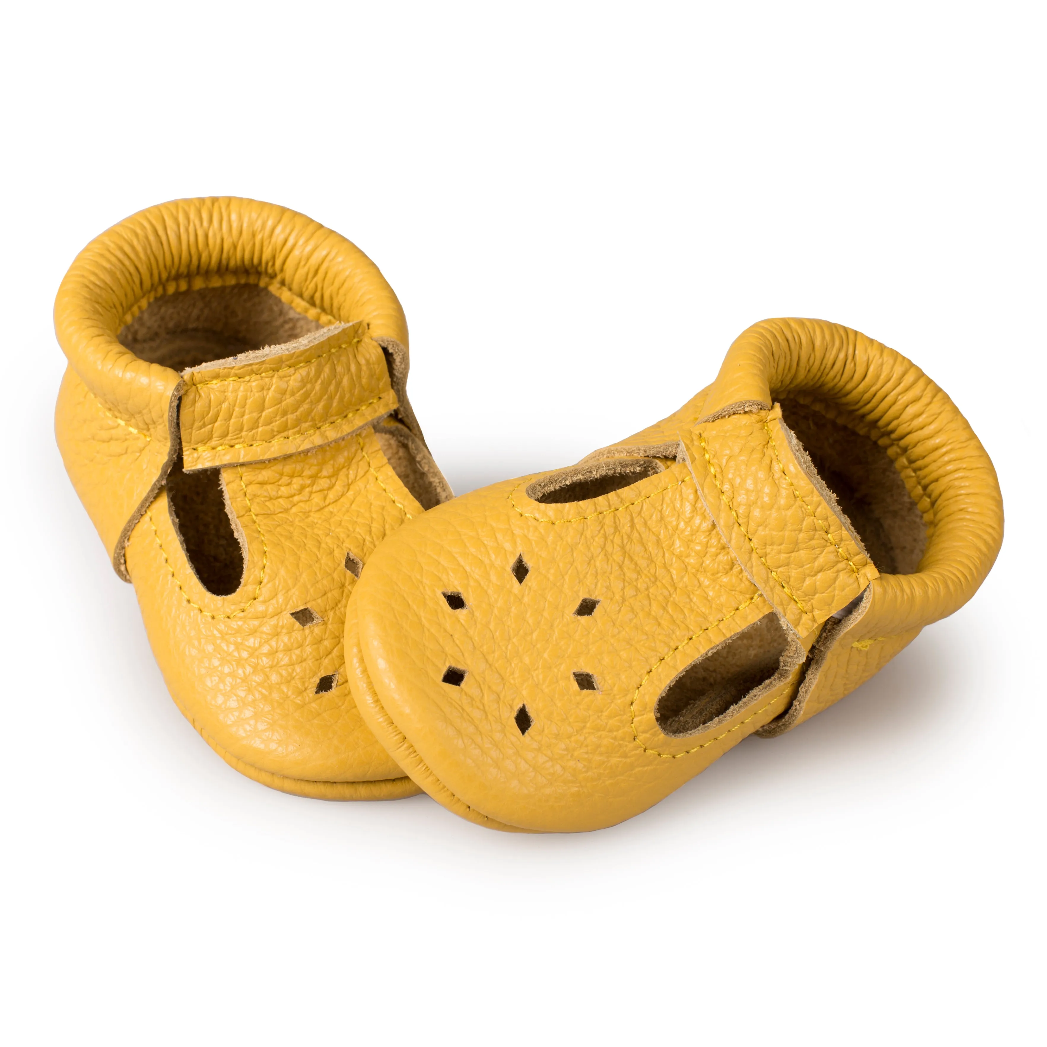 T-strap diamond baby walking shoes