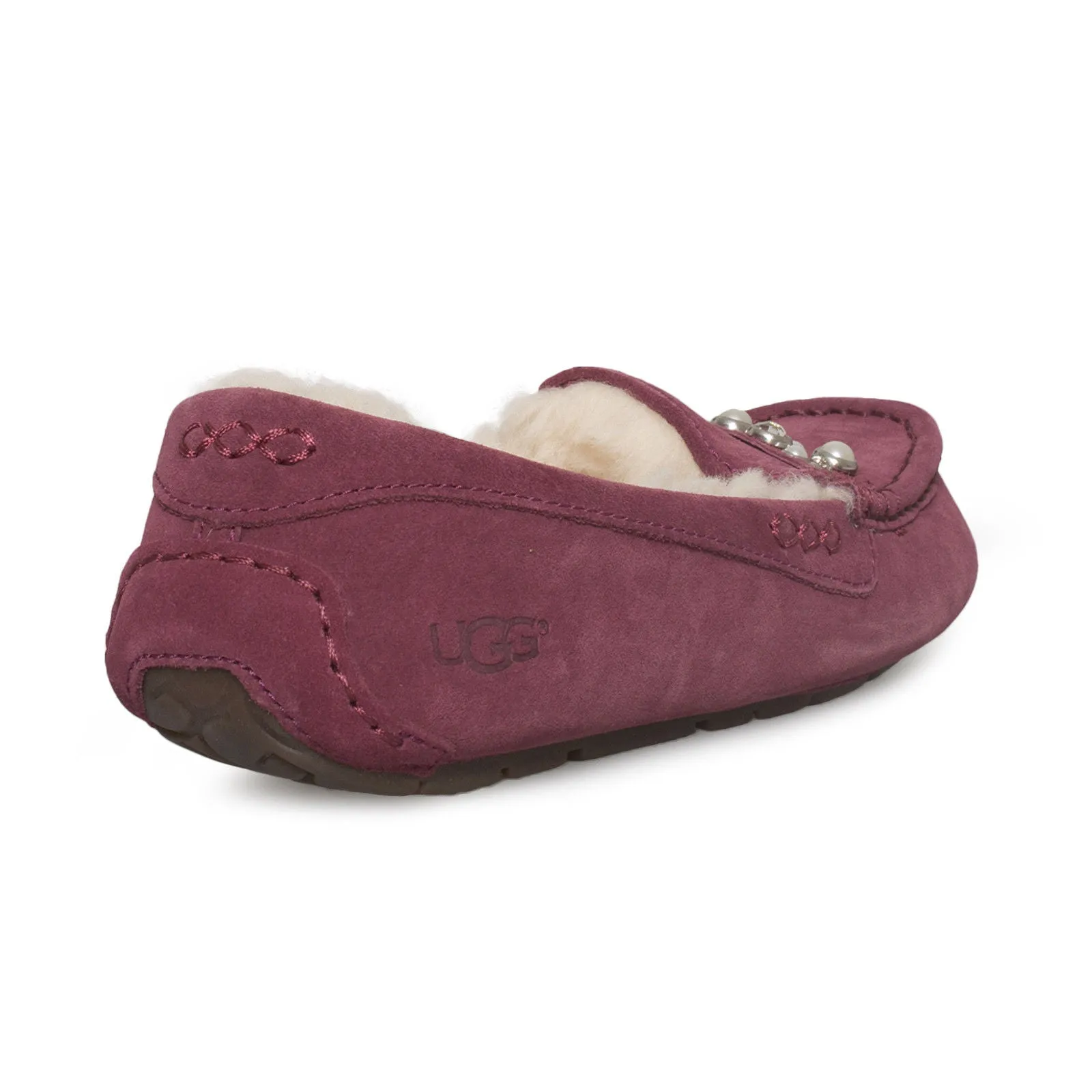 UGG Ansley Bow Brilliant Garnet Slippers