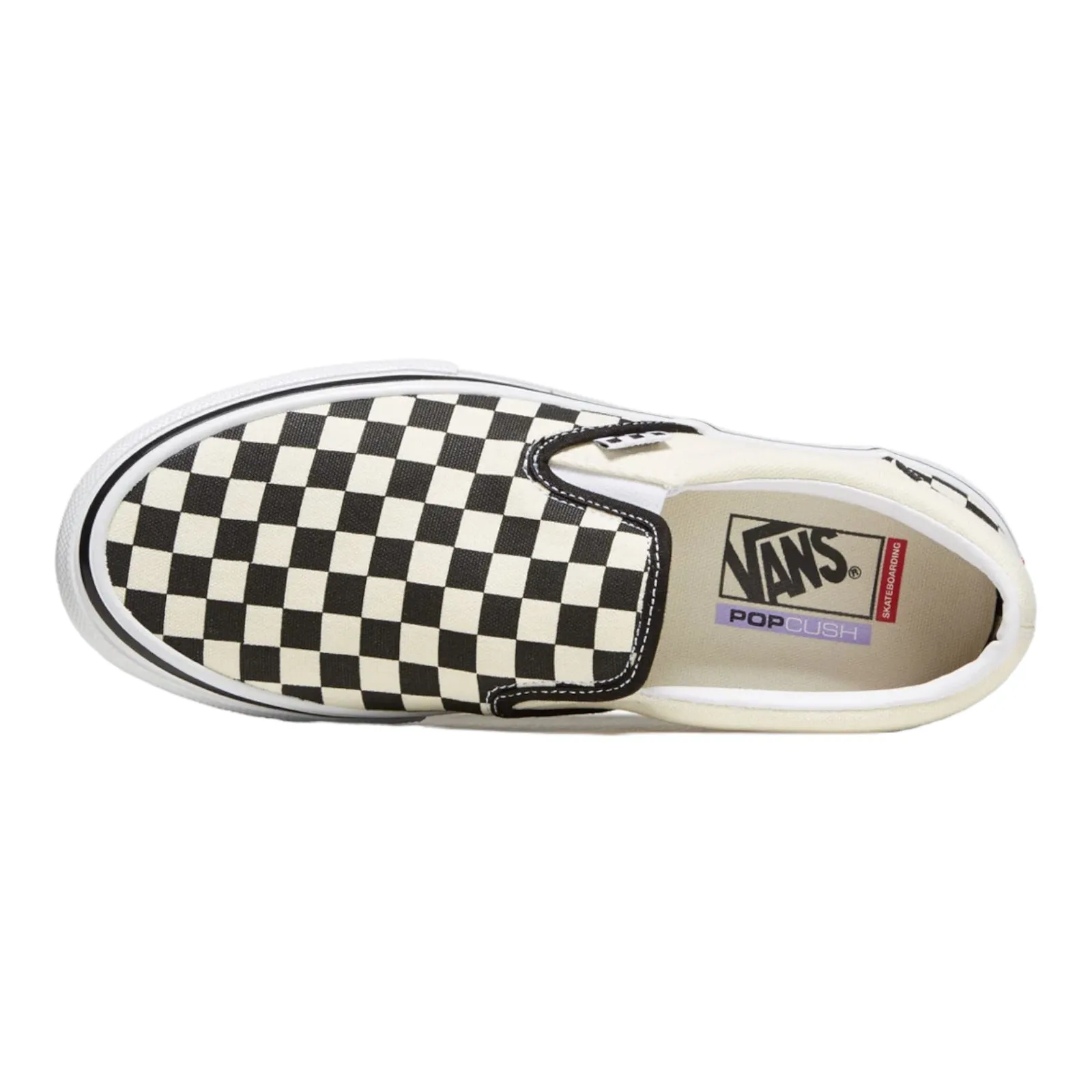 Vans Skate Slip-On Checkerboard Shoe Black/Off White