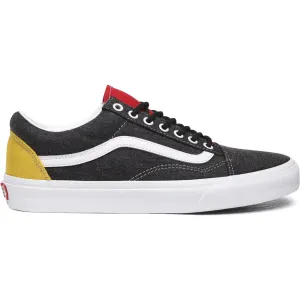 Vans Unisex Old Skool Coastal Shoes - Black / White / Yellow / Red