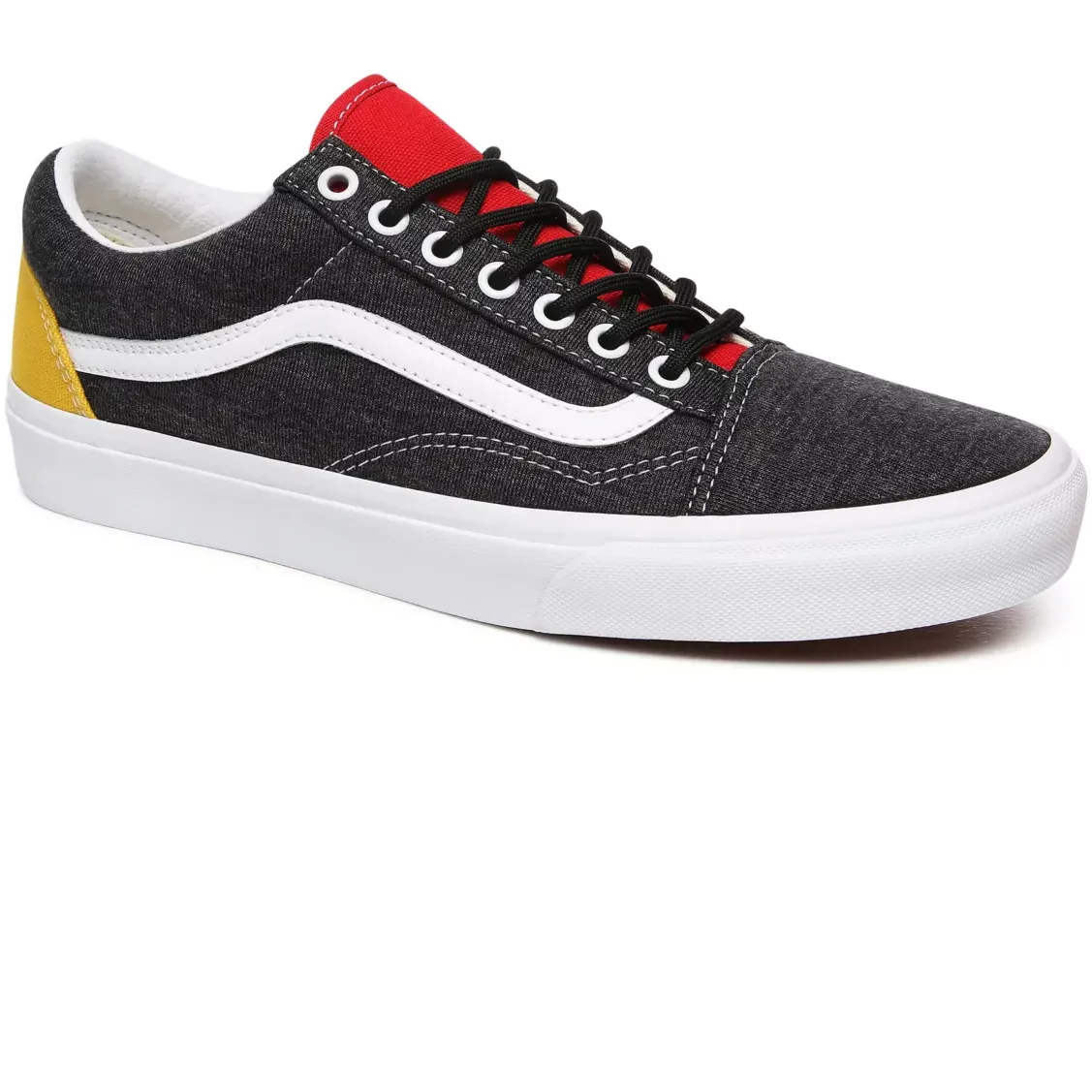 Vans Unisex Old Skool Coastal Shoes - Black / White / Yellow / Red