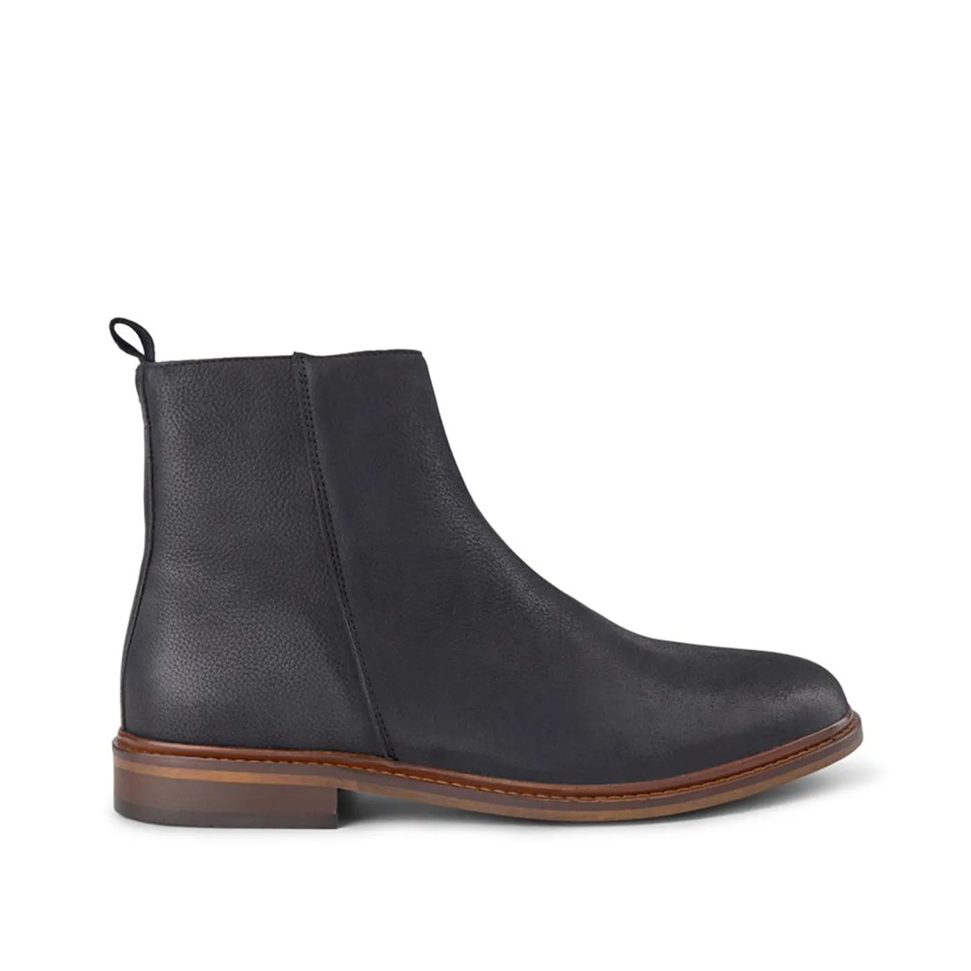 Wesley Leather Boot - BLACK