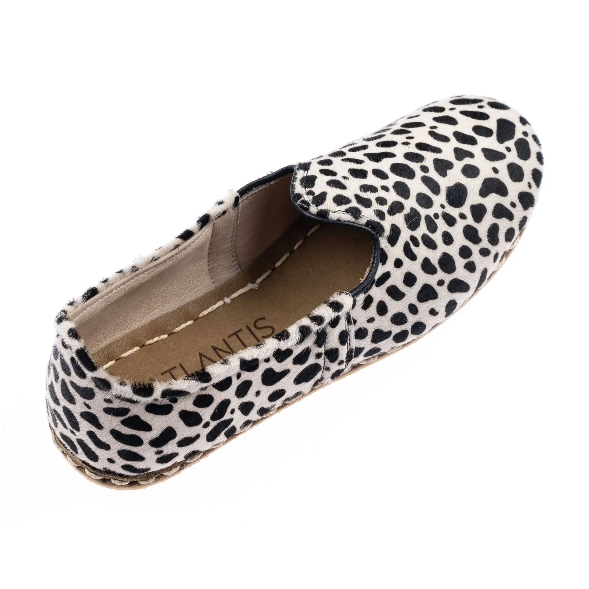 Women's Black Dots Slip On Shoes