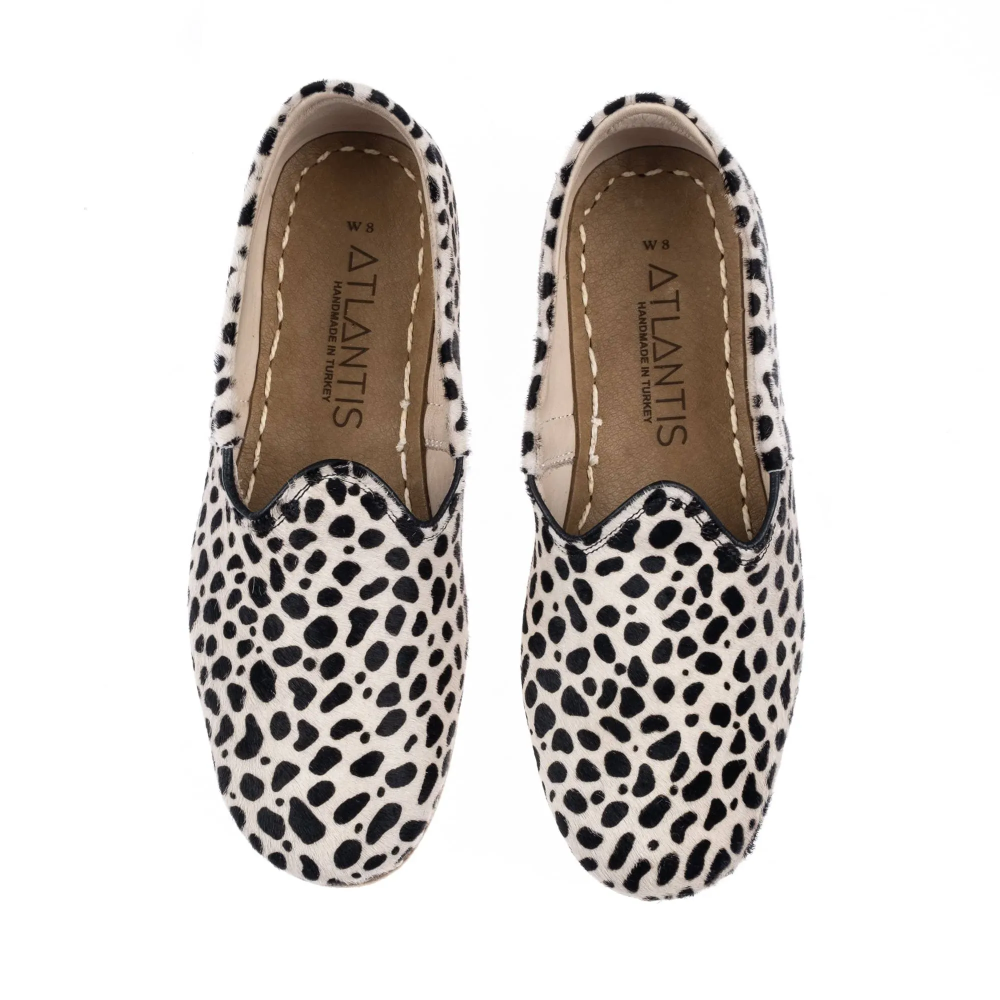 Women's Black Dots Slip On Shoes