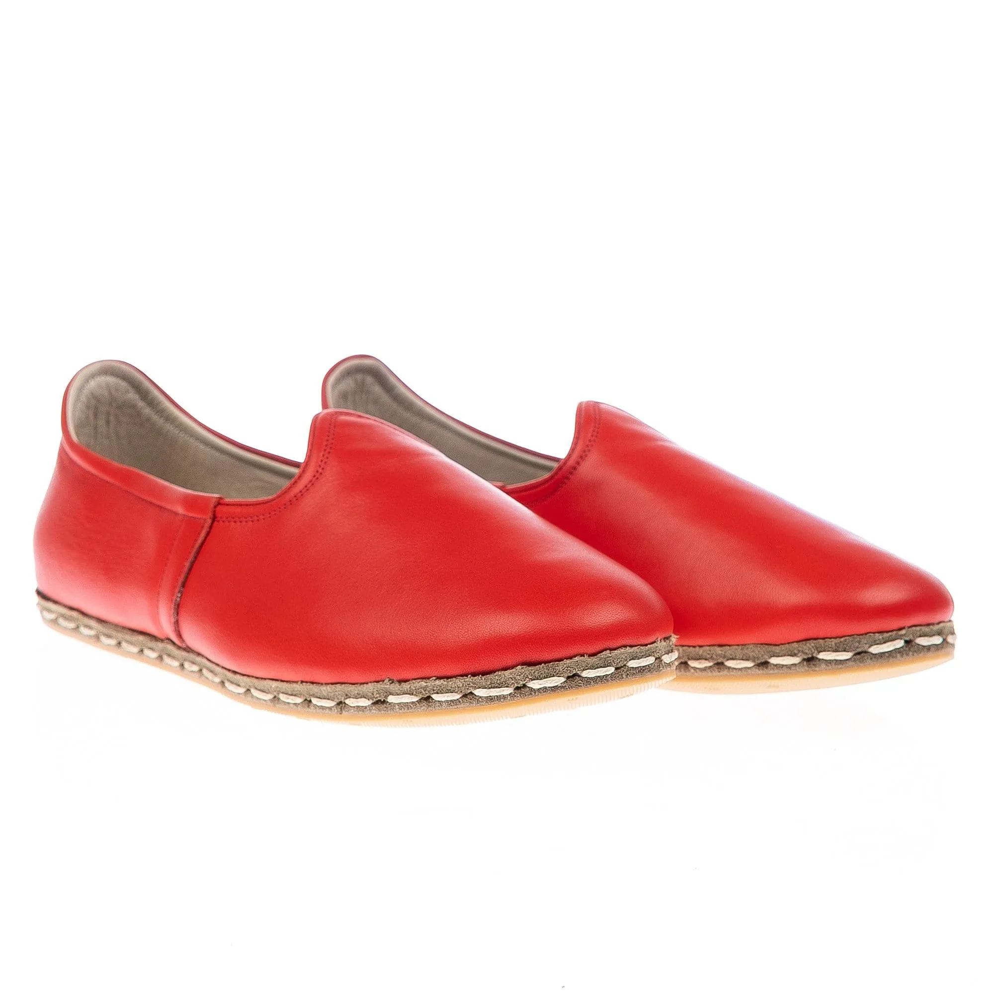 Women's Red Slip On Shoes